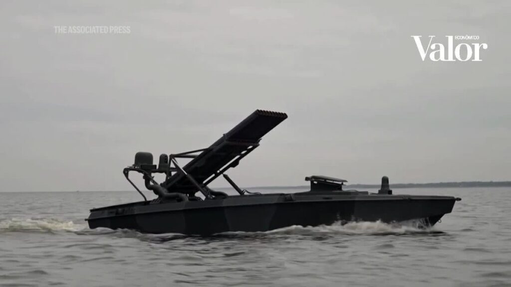 Ucrânia mostra nova versão de drone naval equipado com torre para metralhadora e foguetes | International Ucrânia mostra nova versão de drone naval equipado com torre para metralhadora e foguetes | International