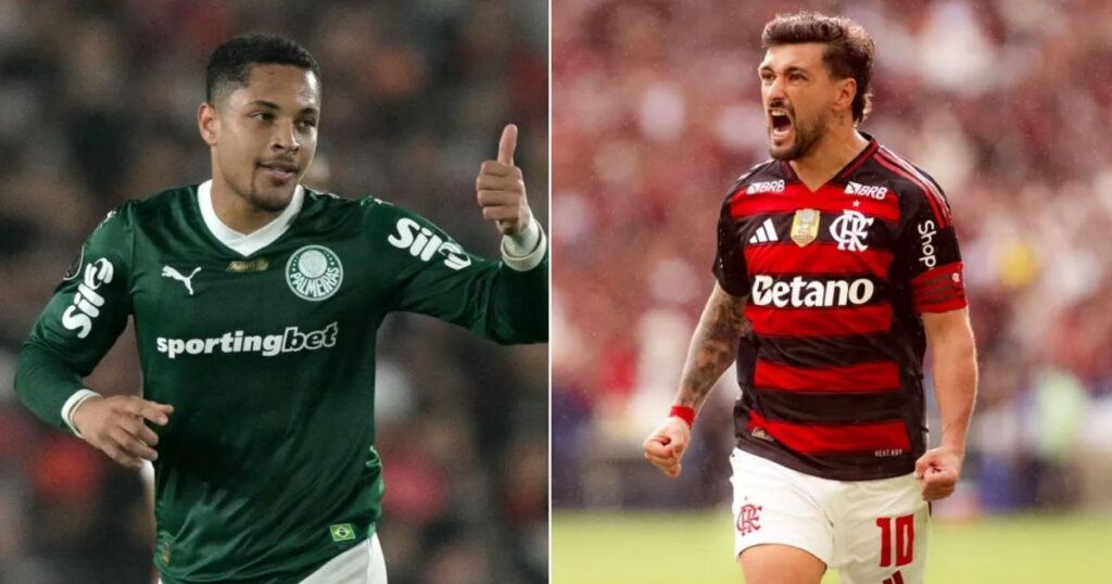 Quem é mais decisivo? Veja estatísticas de Vitor Roque e Arrascaeta Quem é mais decisivo? Veja estatísticas de Vitor Roque e Arrascaeta